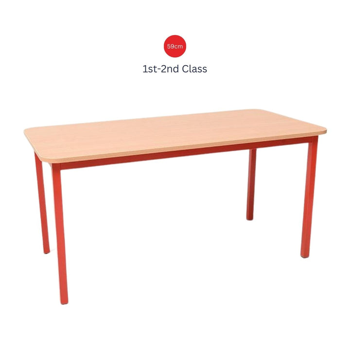 Steel Rectangular School Table All Options 