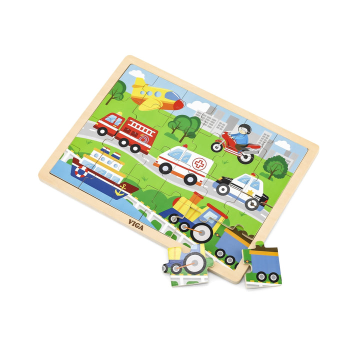 24 Pcs Puzzle - Vehicles - EASE