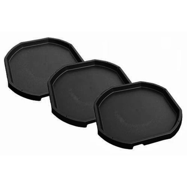 3 - Pack Active World Tuff Tray - Black (trays only) - EASE