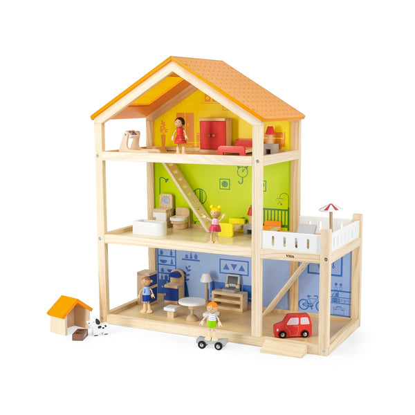 3 - Storey Wooden Dolls House - EASE