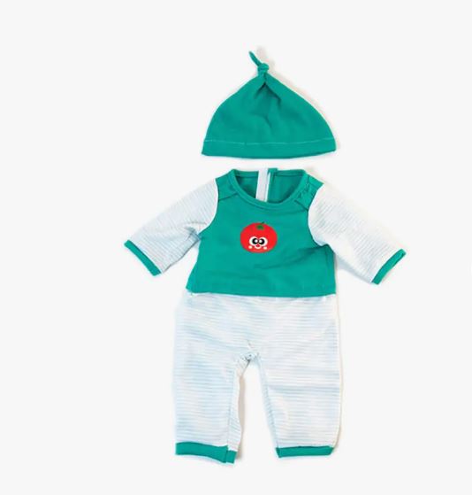 Cold Weather Green Dolls PJS 38cm 