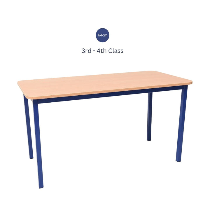 Steel Rectangular School Table All Options 