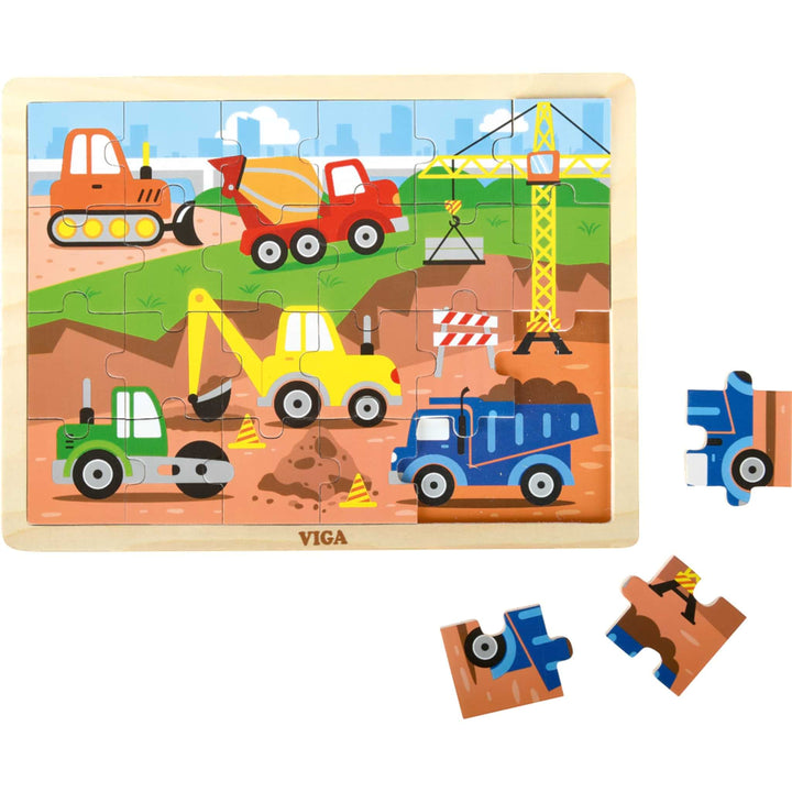 Construction vehicles puzzle 24pcs 