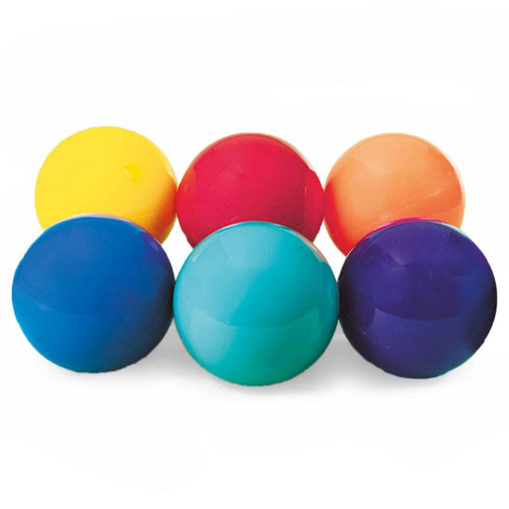 6 Colour PVC Bouncy Playground Balls 6pk - EASE