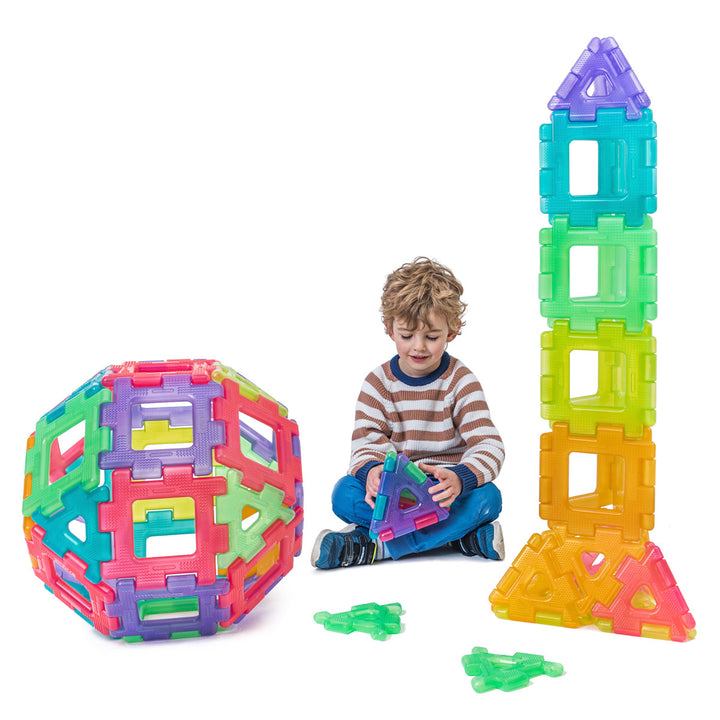 Translucent Giant Polydron Set 