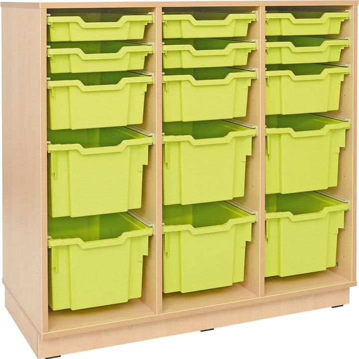 Tray Storage Large Cabinet with castors with combination of trays 