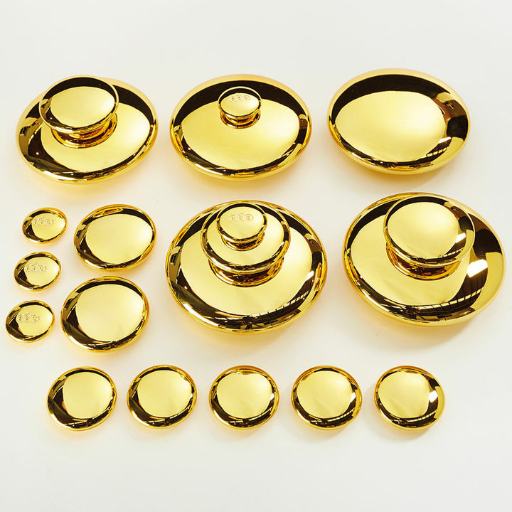 Sensory Mirrored Stacking Pebbles Gold 4pk 