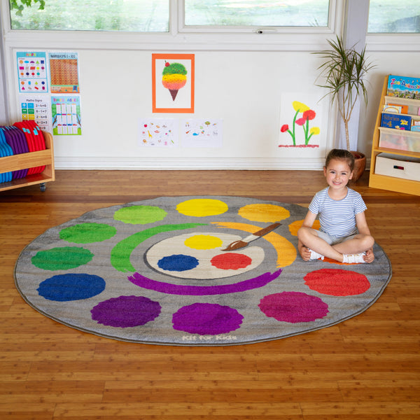 Rainbow Colour Wheel Carpet