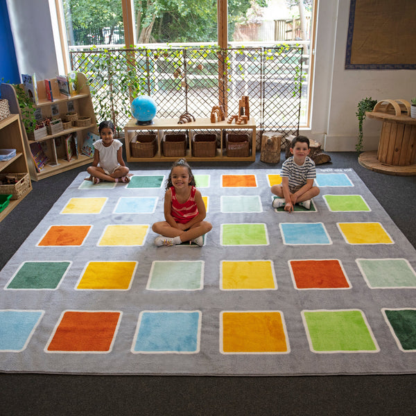 Rainforest Squares Placement Carpet