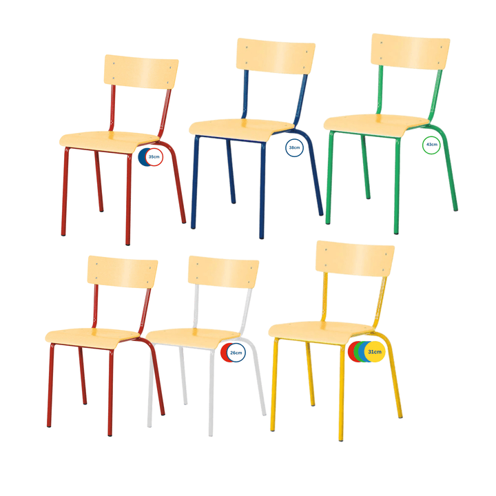 Steel Chair All Heights All colours 