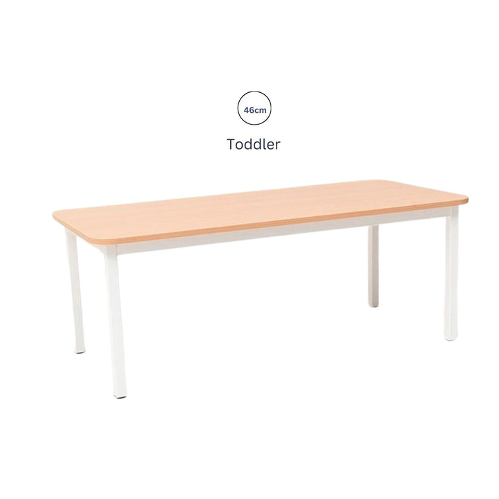 Steel Rectangular School Table All Options 