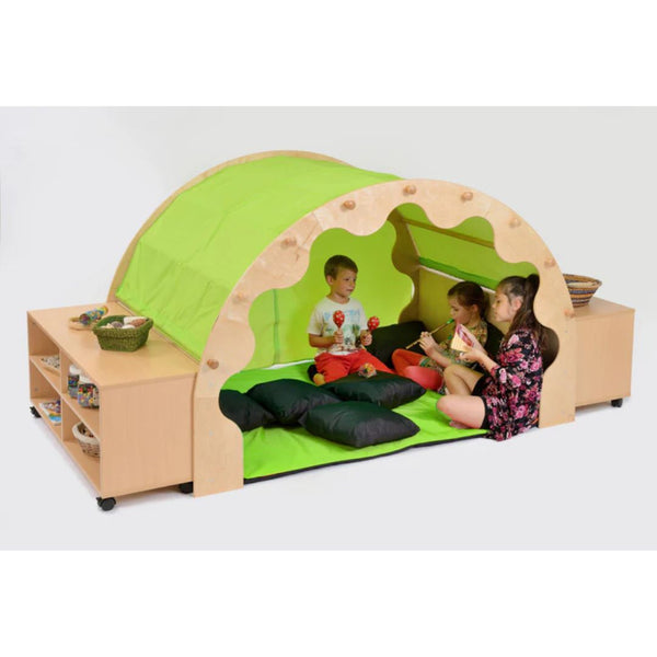 Pod W/Canopy + Complete Set Incl. Bookcases - Green