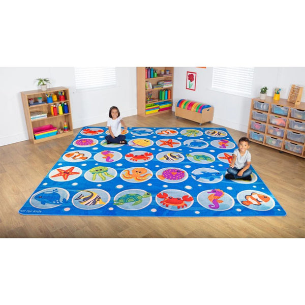 Under the Sea Large Square Mat 