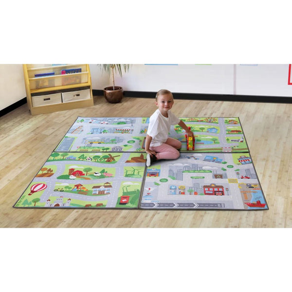 Small world road mat 