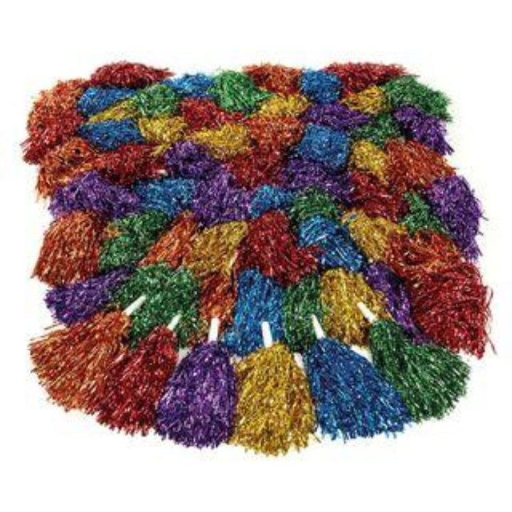 Glittery Dance Pom Poms 60pk 