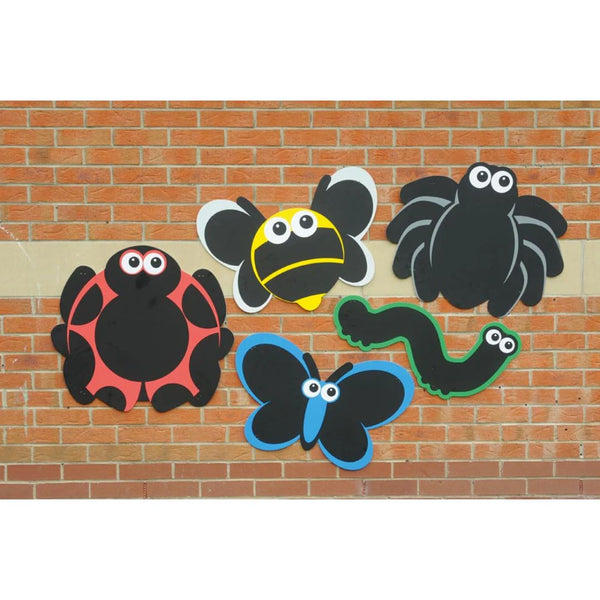 Outdoor Activity Wall Panel Chalk board - Minibeasts Set of 5