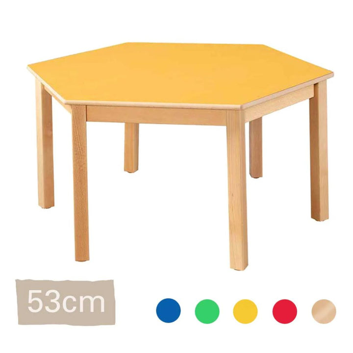 Hexagonal Table 53Cm All Colours 