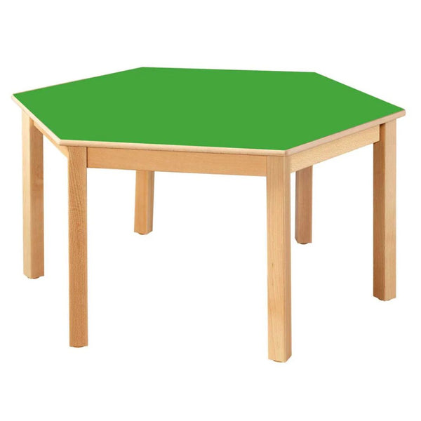 Hexagonal Table All Heights & All Colours 