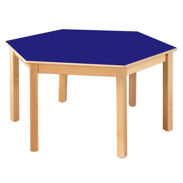 Hexagonal Table All Heights & All Colours 