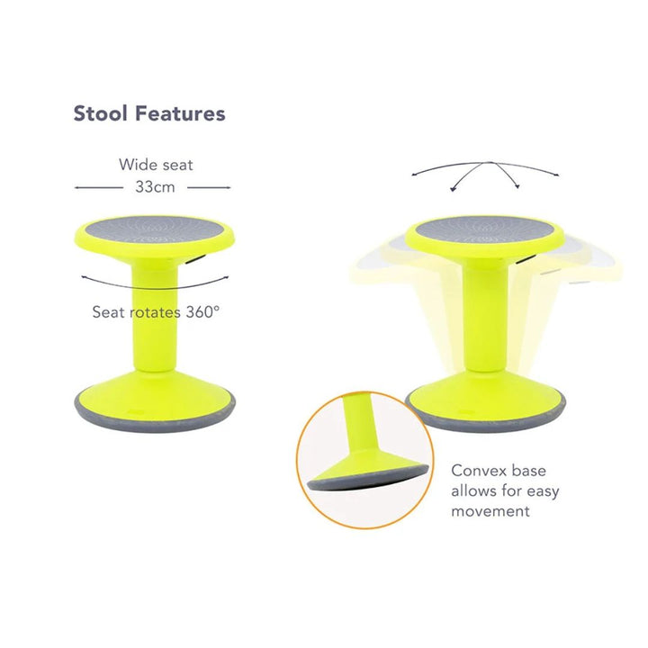 Kite Height Adjustable Motion Stool - All Colours 