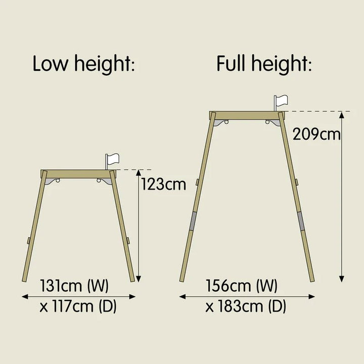 Acorn Growable Swing With Quadpod Seat - EASE