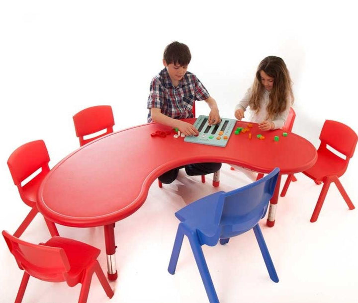 Adjustable Horseshoe Poly Table All Colours & Heights - EASE