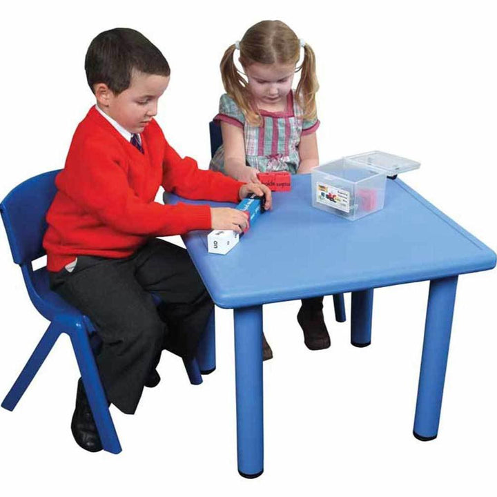 Adjustable Polyethylene Square Table and Chairs - All Heights and Colours - EASE