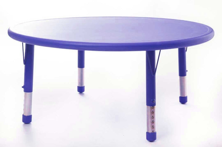 Adjustable Round Poly Table All Colours & Heights - EASE