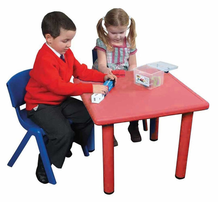 Adjustable Square Polyethylene Table All Heights and Colours - EASE