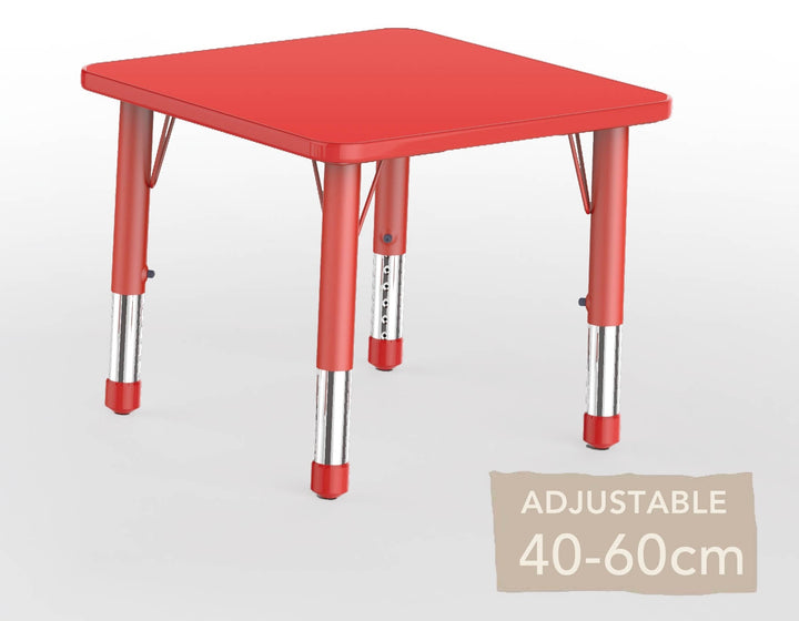 Adjustable Square Polyethylene Table All Heights and Colours - EASE