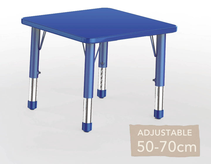 Adjustable Square Polyethylene Table All Heights and Colours - EASE