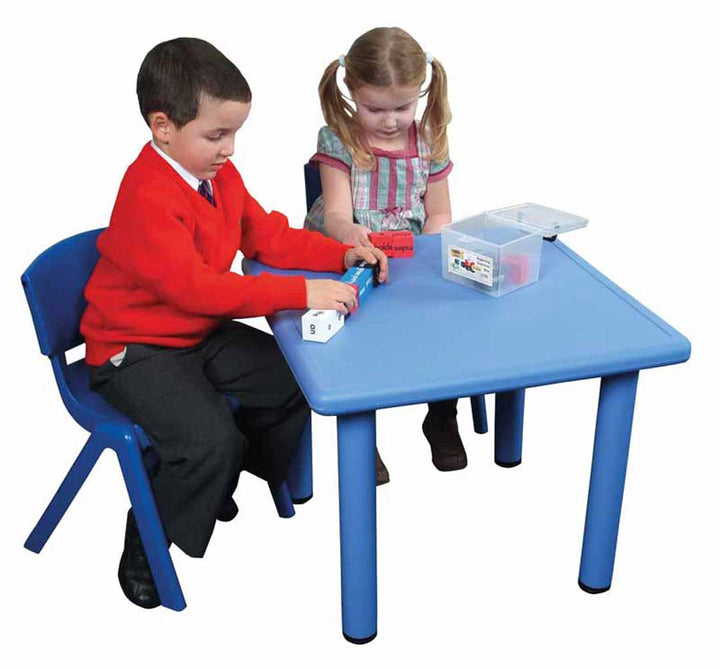 Adjustable Square Polyethylene Table All Heights and Colours - EASE