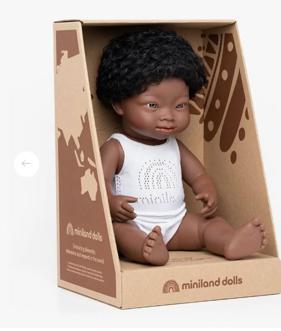 African Boy with Down Syndrome Doll - EASE