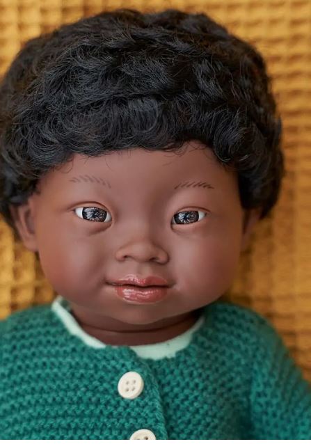 African Boy with Down Syndrome Doll - EASE