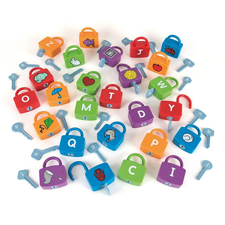 Alphabet Learning Locks Padlock and Keys Matching - EASE