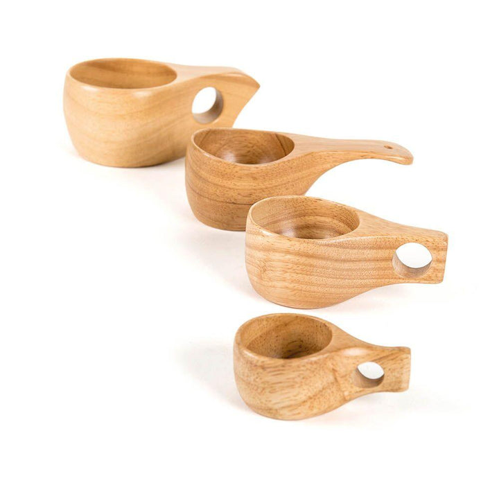 Assorted Sizes Wooden Cup Collection - EASE