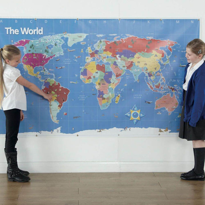 Bee - Bot World Map 145 x 80cm - EASE