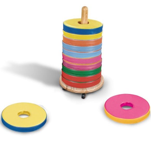 Bi - Colour Donut Cushions & Trolley Set of 12 - EASE