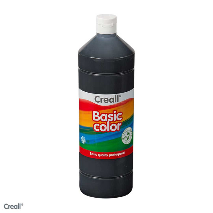 Black CREALL Poster Paint 1 Litre - EASE