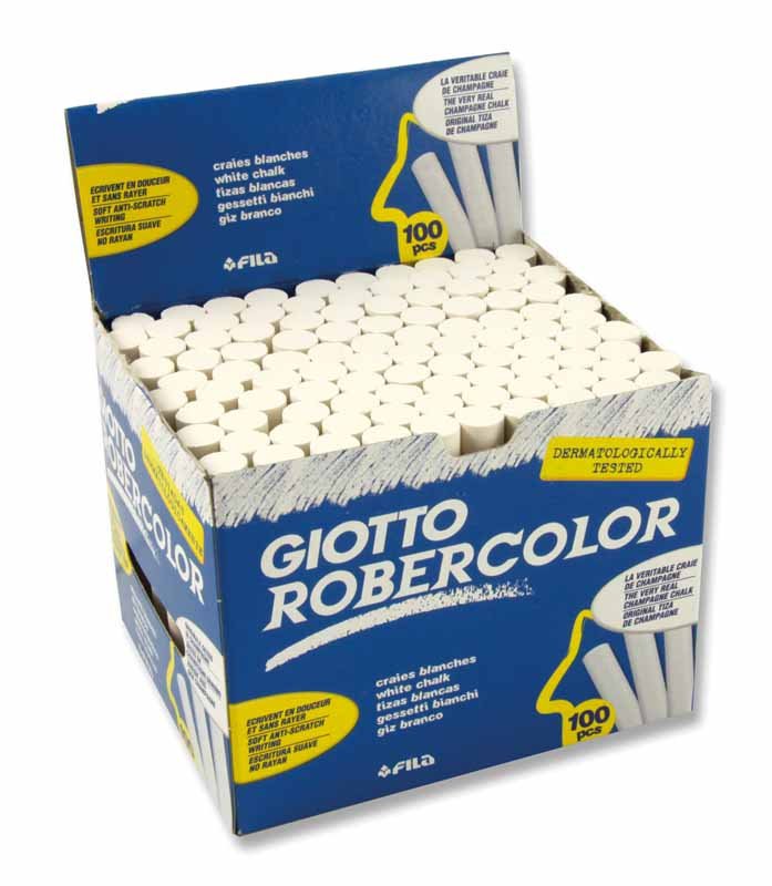 Box 100 Giotto White Chalk - EASE