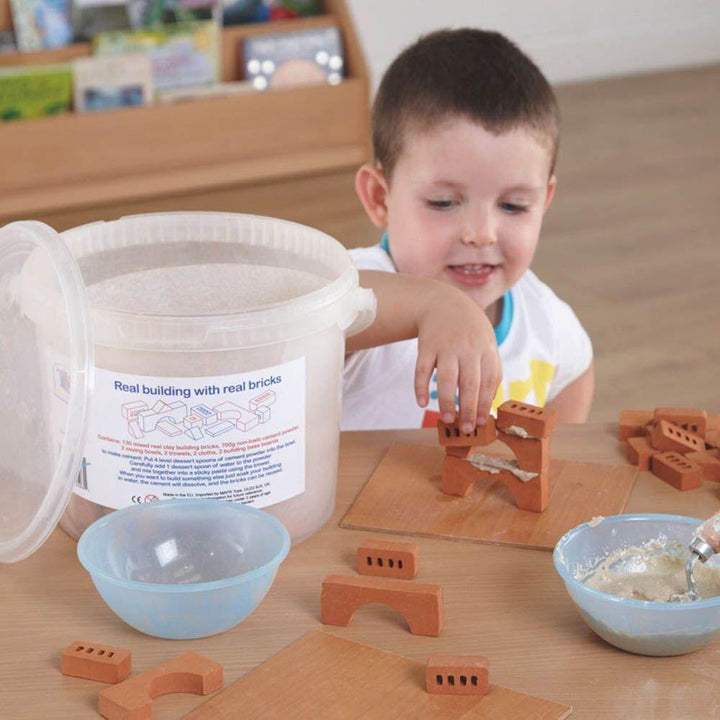 Bucket of Bricks and Building Materials 139pcs - EASE