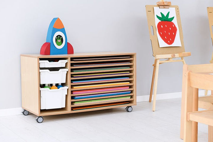 Cabinet for Paper Storage and Art Supplies - EASE