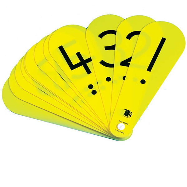 Childrens Number Fans with Decimal Point 30pk - EASE