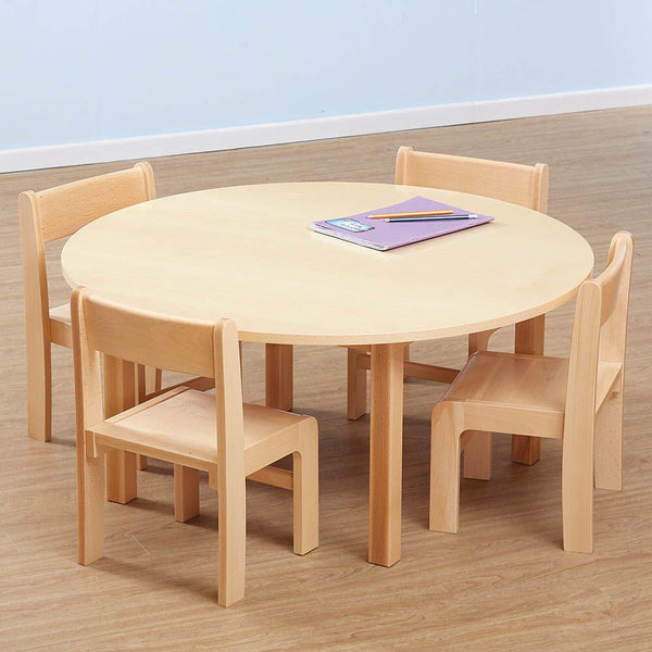 Classic Beech Round Table Height 460mm - EASE