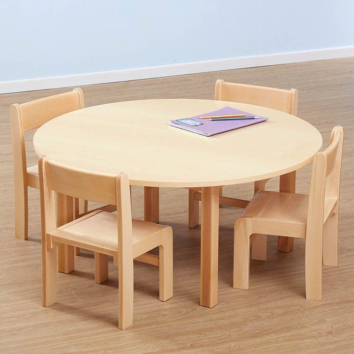 Classic Beech Round Table Height 530mm - EASE