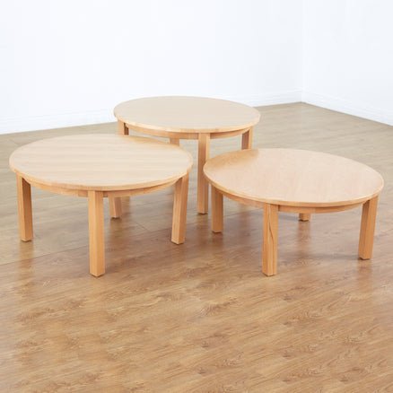 Classic Beech Veneer Circular Table H53cm - EASE