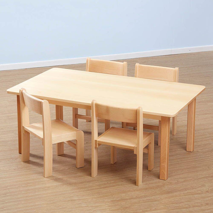 Classic Rectangular Solid Beech Table - 3 Heights available - EASE