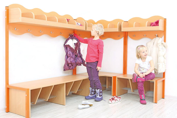 Cloud Corner Cloakroom - Orange - EASE