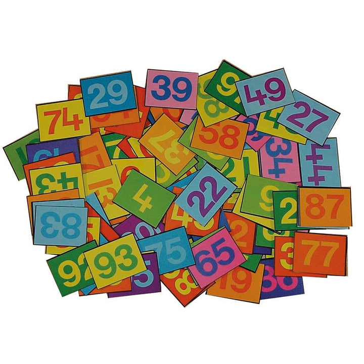 Colourful 1 - 100 Felt Number Tiles - EASE