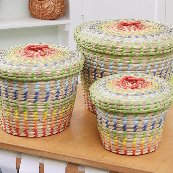 Colourful Nesting Storage Baskets 3pk - EASE